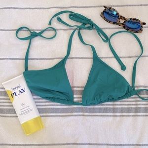Athleta triangle bikini top